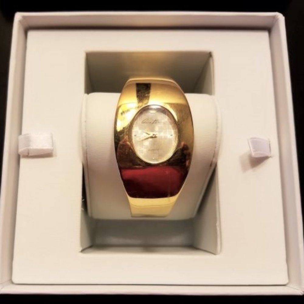 Rare Vintage AK Gold Bangle Watch